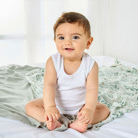 Juniors Textured Sleeveless Bodysuit with Button Closure-undefined-image-1