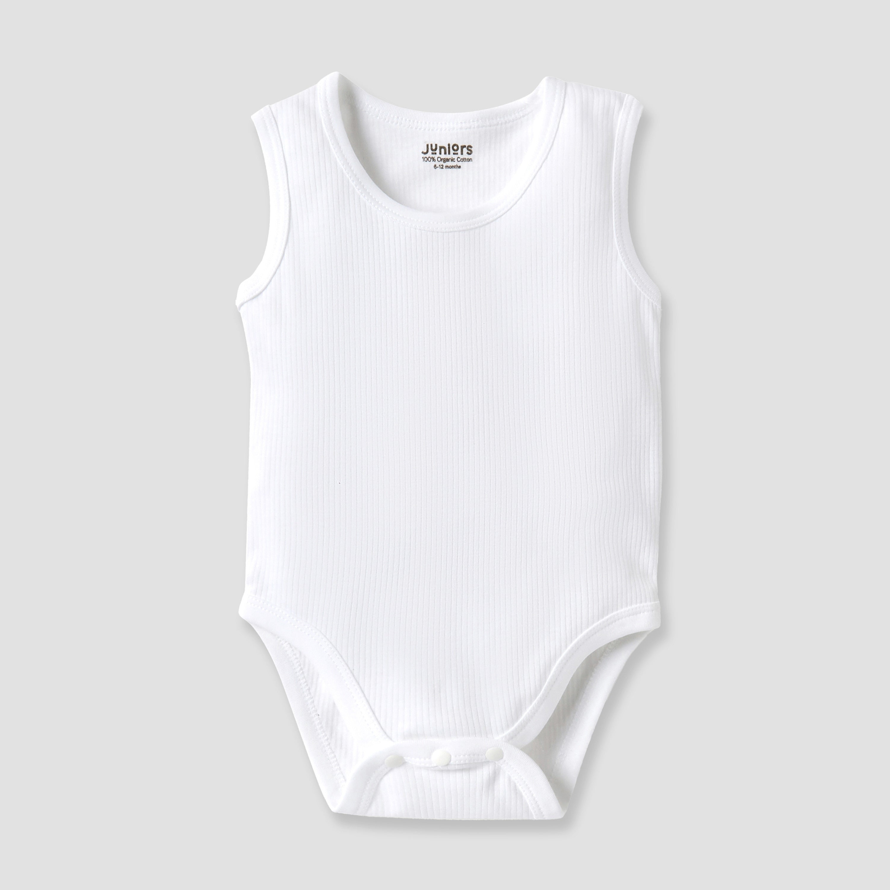 Juniors Textured Sleeveless Bodysuit with Button Closure - image 3