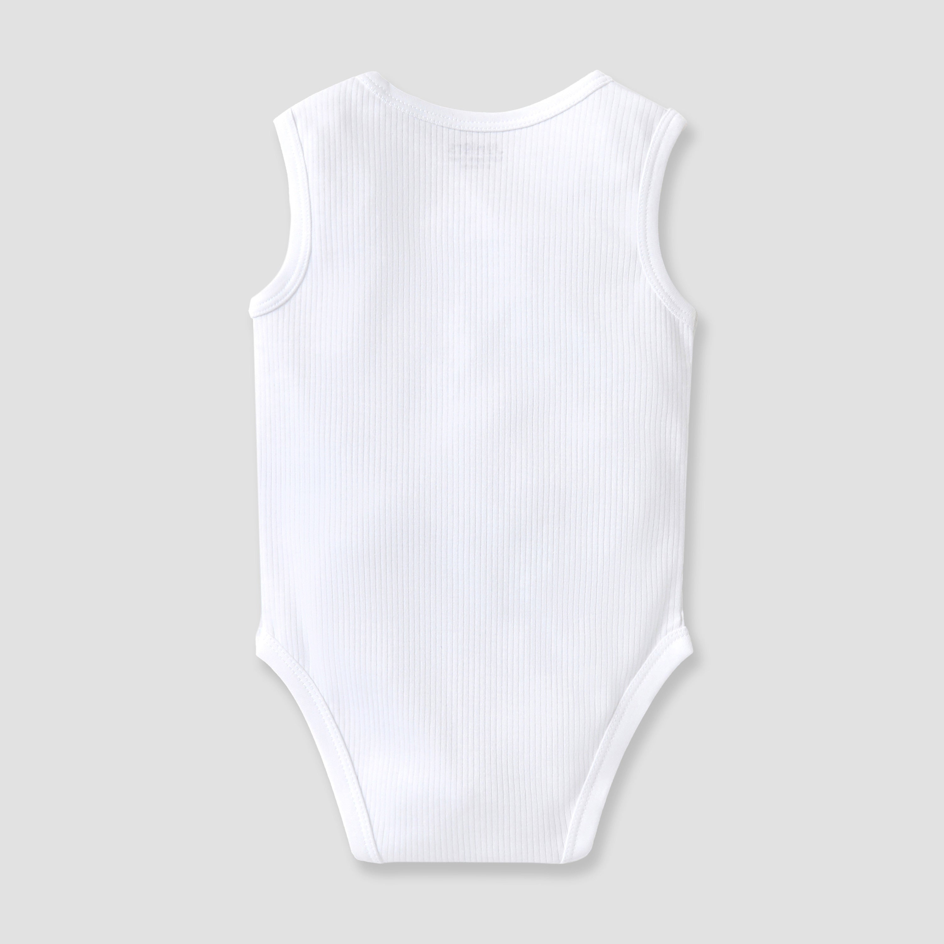 Juniors Textured Sleeveless Bodysuit with Button Closure - image 5