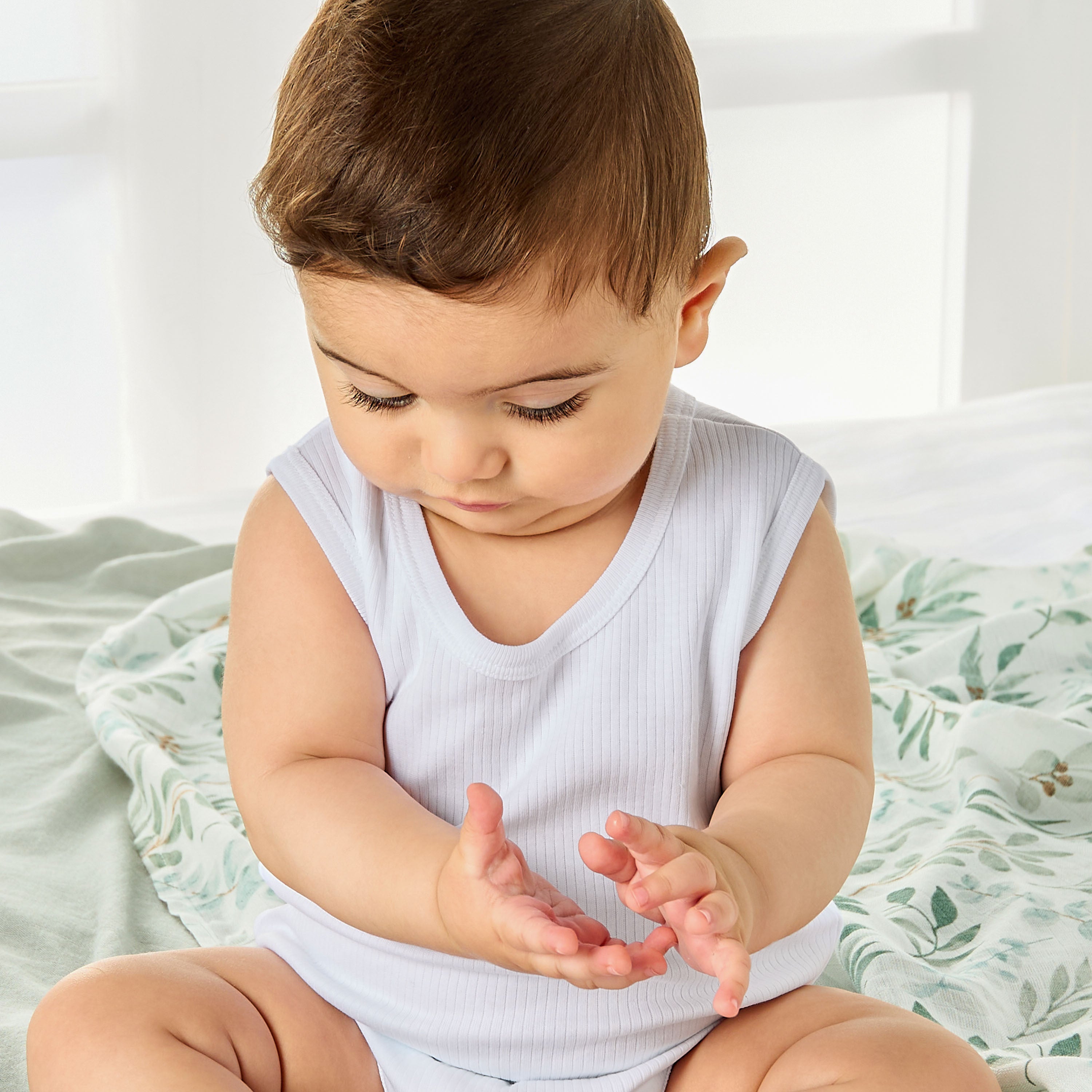 Juniors Textured Sleeveless Bodysuit with Button Closure - image 8