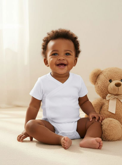 Juniors Solid Bodysuit with Round Neck and Short Sleeves-promo_babyshop_Buy5for59_UAE130126-image-2