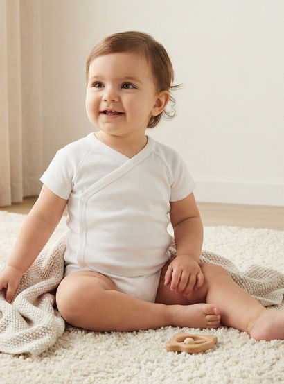 Juniors Solid Bodysuit with Round Neck and Short Sleeves-promo_babyshop_Buy5for59_UAE130126-image-1