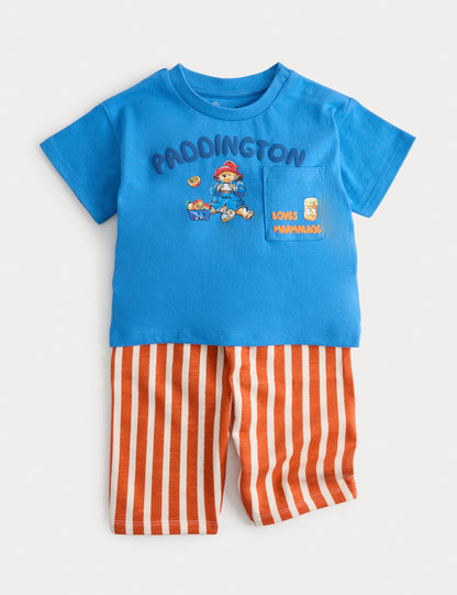 2 Piece Paddington™ Top &amp;amp; Trouser Outfit (0-3 Years) - BLUE MIX / 12-18 Months