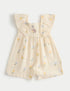 Pure Cotton Peter Rabbit™ Floral Romper (0 Mths-3 Yrs) - CREAM / 12-18 Months