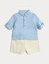 Seersucker Shirt and Chino Shorts Outfit (0-5 Yrs)