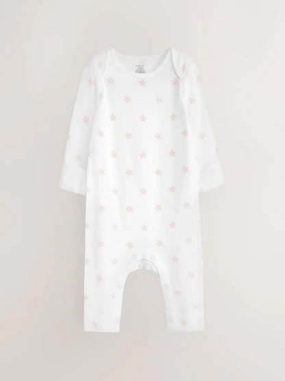 Multi Two Way Zip Baby Sleepsuit 5 Pack (0mths-3yrs)