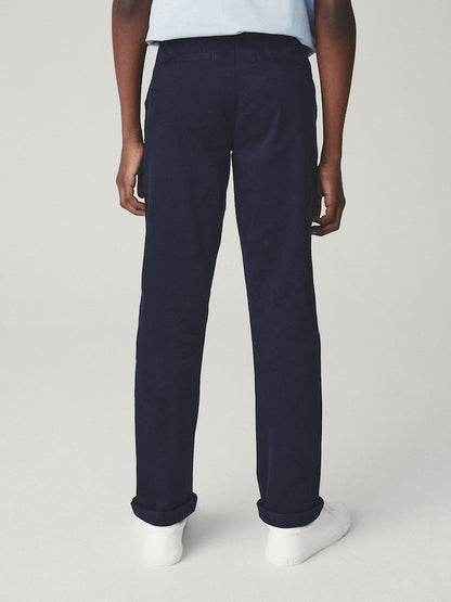 Navy Blue Regular Fit Stretch Chino Trousers (3-17yrs)