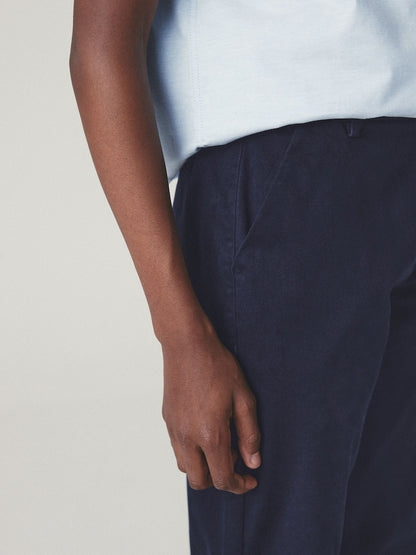 Navy Blue Regular Fit Stretch Chino Trousers (3-17yrs)