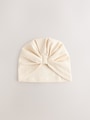 Neutral 2 Pack Baby Turbans (0-18mths) - Size 50cm (First Size)