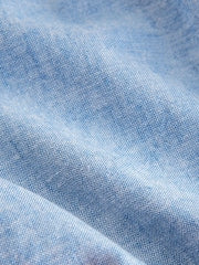 Chambray Blue Regular Fit Linen Blend Pull on Trousers (3mths-7yrs) - Size 3-6 Months (62-68cm)