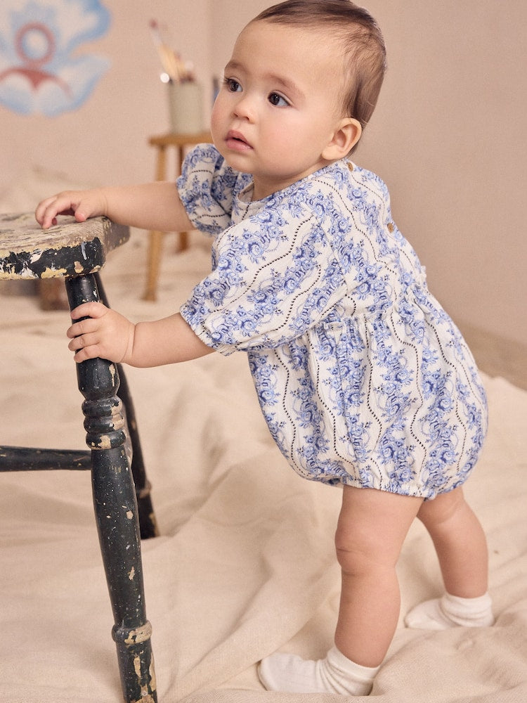 Blue Cath Kidston Baby Romper