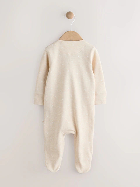 Neutral I Love My Daddy Two Way Zip Baby Sleepsuit (0-18mths)