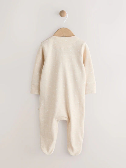 Neutral I Love My Daddy Two Way Zip Baby Sleepsuit (0-18mths)
