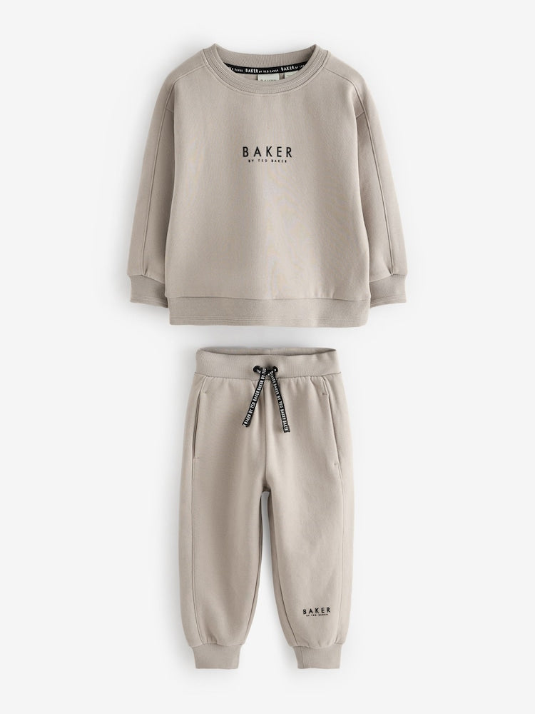 Baker by Ted Baker Stone Sweatshirt and Joggers Set
