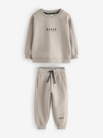Baker by Ted Baker Stone Sweatshirt and Joggers Set