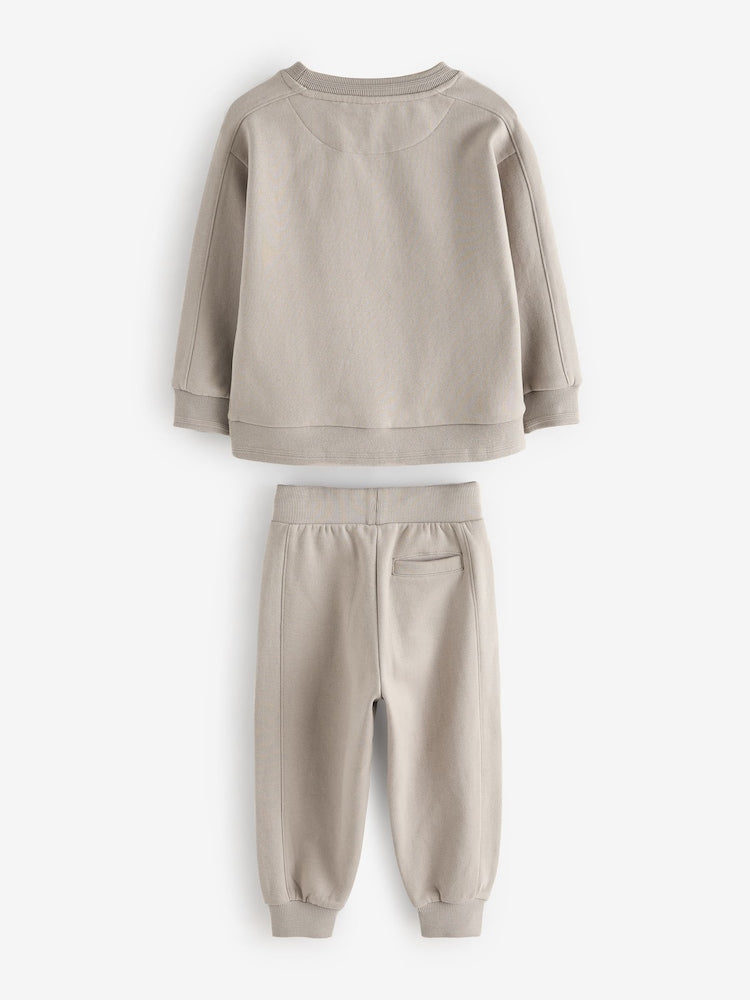 Baker by Ted Baker Stone Sweatshirt and Joggers Set