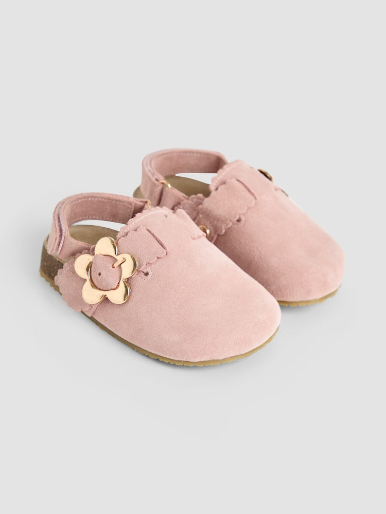 JoJo Maman Bébé Dusky Pink Slip-On Clogs - EU 28 (UK 10)