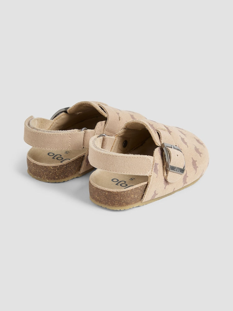 JoJo Maman Bébé Tan Slip-On Clogs