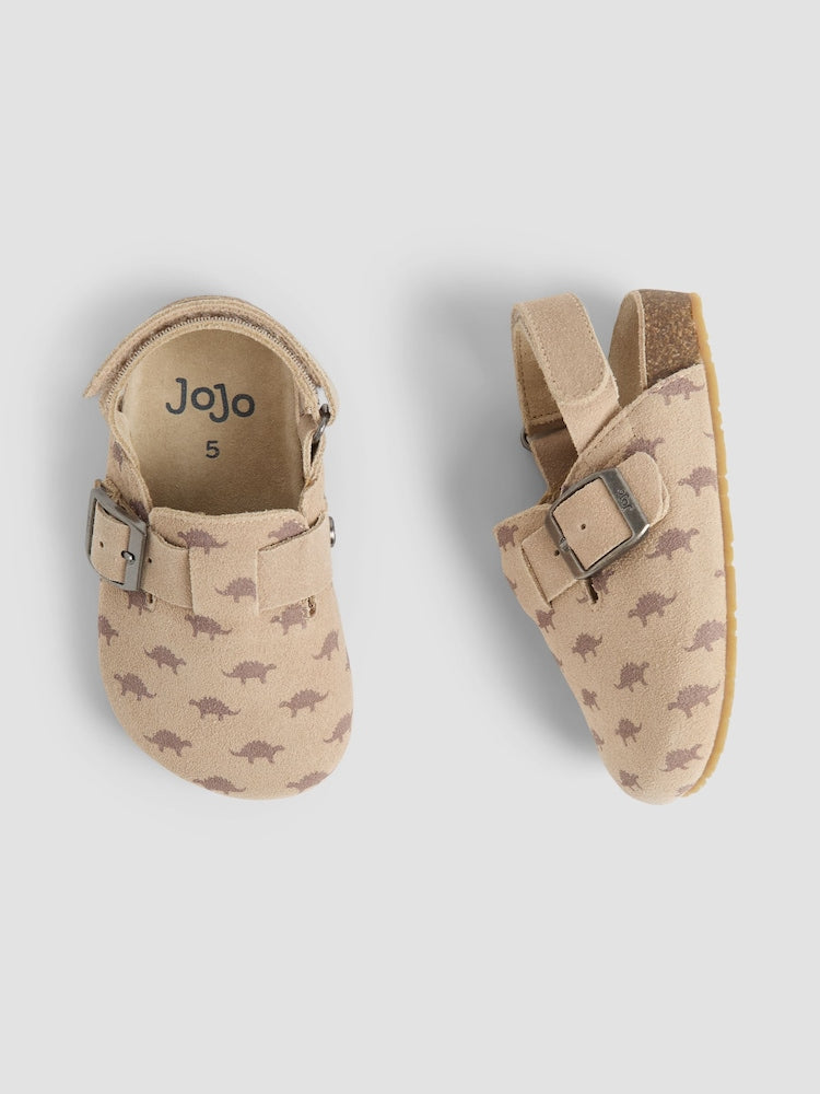 JoJo Maman Bébé Tan Slip-On Clogs