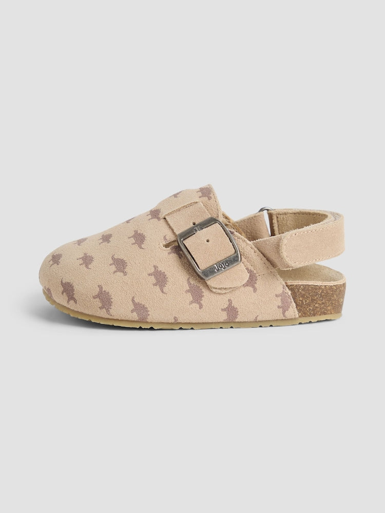 JoJo Maman Bébé Tan Slip-On Clogs
