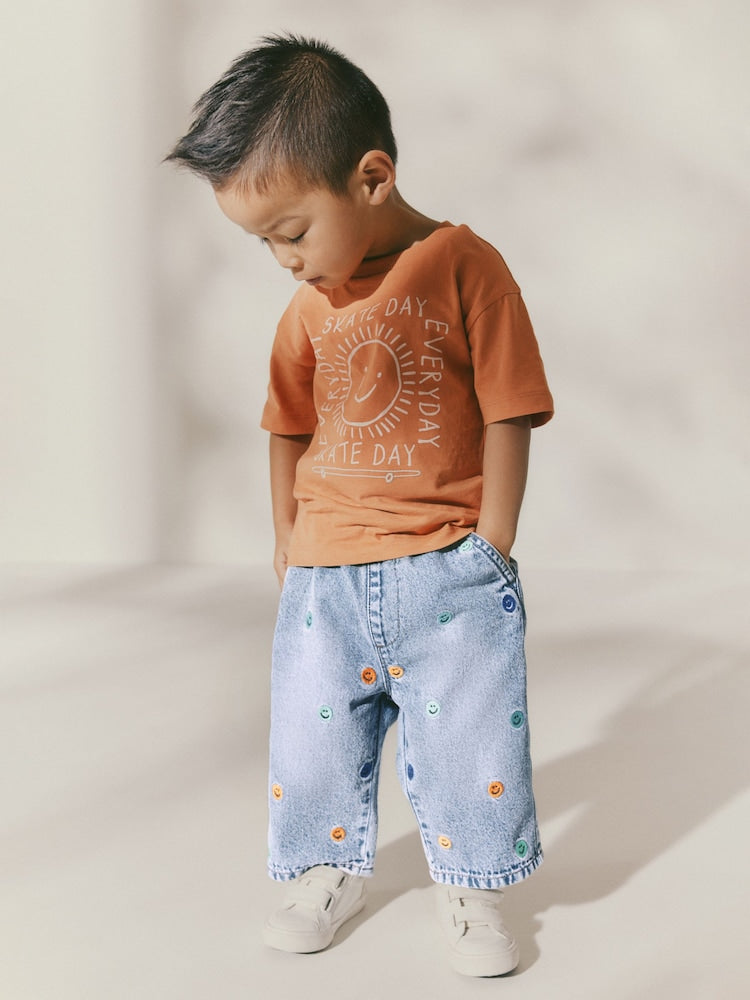 Blue All Over Embroidered
