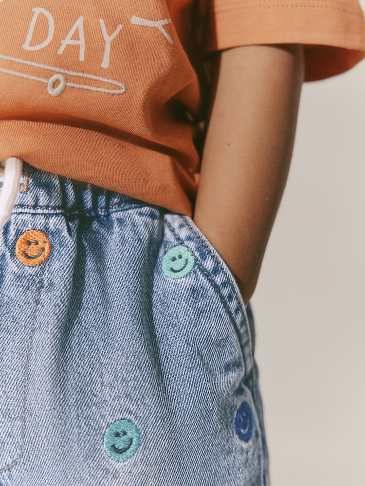Blue All Over Embroidered