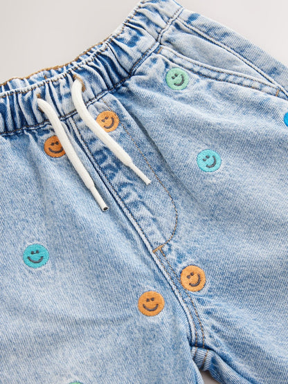 Blue All Over Embroidered