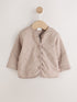 Neutral Broderie Button Through Baby Jacket (0mths-2yrs) - Neutral / 12 - 18 Months (80 - 86cm)