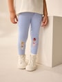 Blue Ballerina Knee Embellished Leggings (3mths-7yrs) - Size 3-6 Months (62-68cm)