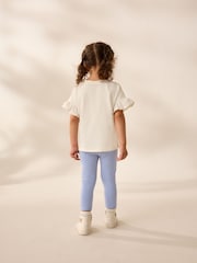 Blue Ballerina Knee Embellished Leggings (3mths-7yrs) - Size 3-6 Months (62-68cm)