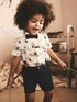 Blue/White Paddington Cath Kidston Shirt, Braces, Short & Bow Tie Set (3mths-7yrs) - Blue/White Paddington Cath Kidston / 12-18 Months (80-86cm)
