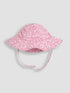 JoJo Maman Bébé Floral Strawberry Floppy Swim Hat - Up To 6 Months (50 - 68cm)