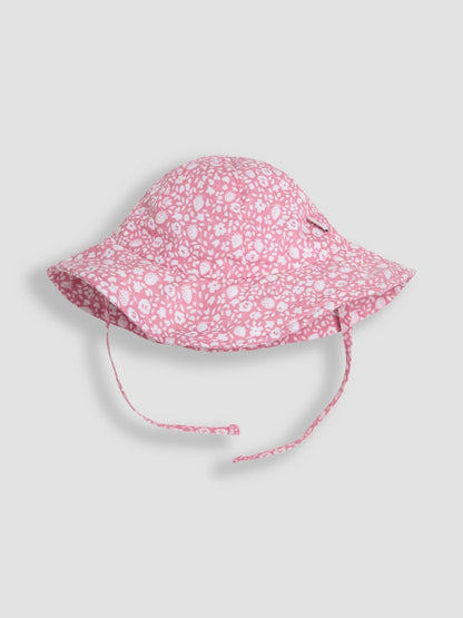 JoJo Maman Bébé Floral Strawberry Floppy Swim Hat