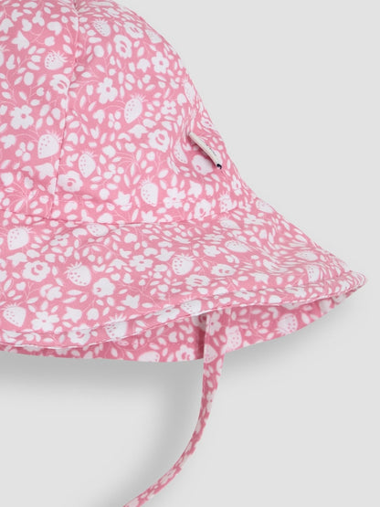 JoJo Maman Bébé Floral Strawberry Floppy Swim Hat