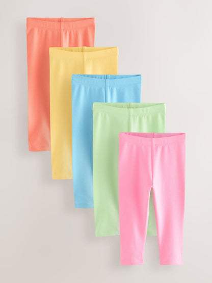 Multi Leggings 5 Pack (3mths-7yrs) - Size 3-6 Months (62-68cm) - Multi
