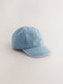 Washed Blue Denim Cotton Baseball Cap Hat (1-16yrs) - 11-13 Years (146-158cm)