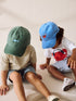 Shark/Crab Washed Caps 2 Pack (3mths-10yrs) - Size 3-9 Months (62-74cm) - Shark/Crab