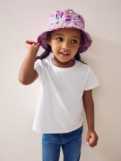 Multi Minnie Mouse 100% Cotton Bucket Hat (3mths-13yrs)