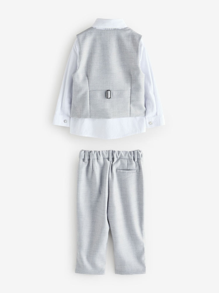 Baker by Ted Baker Waistcoat Shirt And Trousers Set
