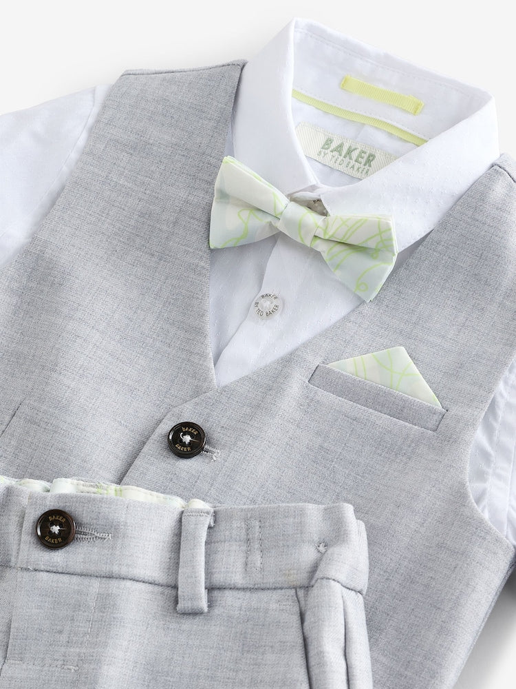 Baker by Ted Baker Waistcoat Shirt And Trousers Set