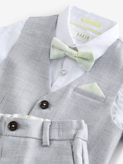 Baker by Ted Baker Waistcoat Shirt And Trousers Set