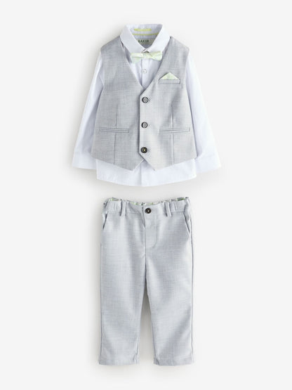 Baker by Ted Baker Waistcoat Shirt And Trousers Set - Size 12-18 Months (80-86cm)