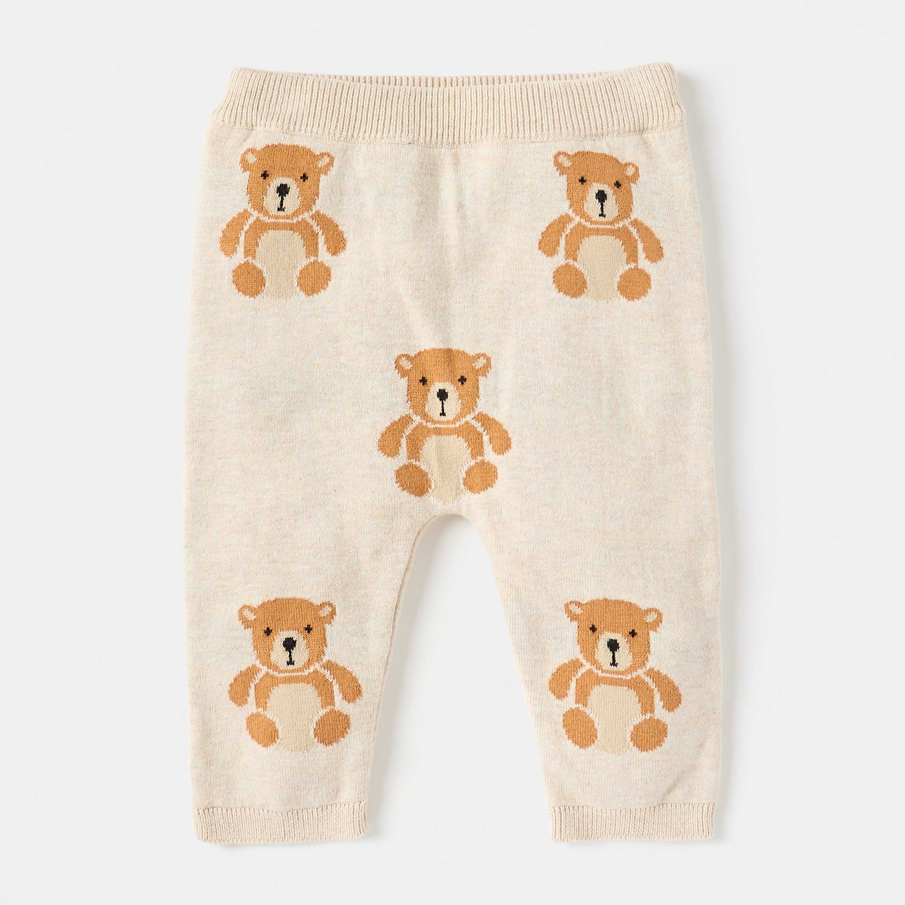 Juniors All-Over Bear Long Sleeves T-shirt and Elasticated Pyjama Set