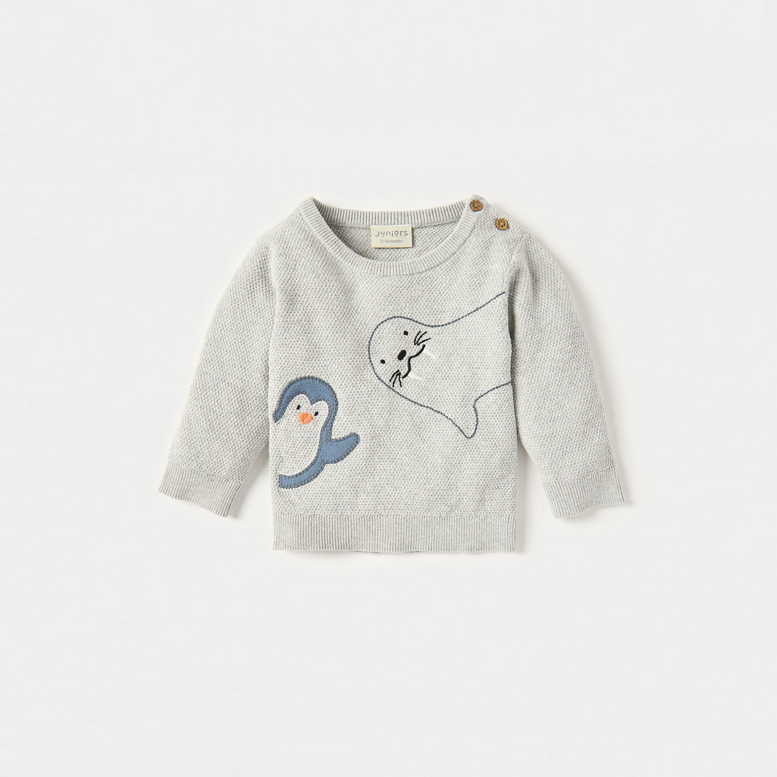 Juniors Applique Detail Long Sleeves T-shirt and Elasticated Pyjama Set