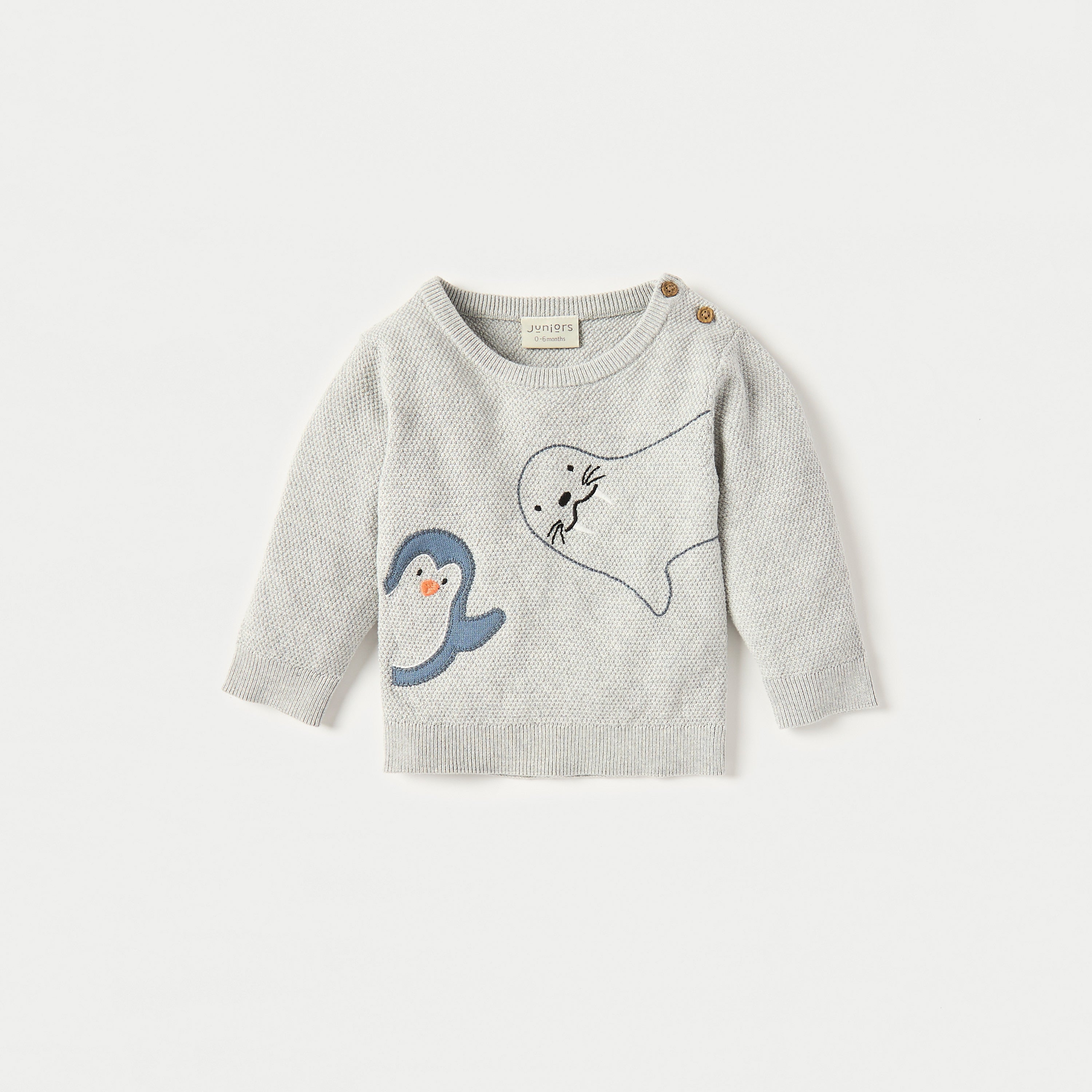 Juniors Applique Detail Long Sleeves T-shirt and Elasticated Pyjama Set