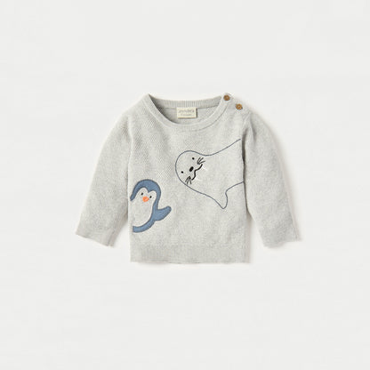 Juniors Applique Detail Long Sleeves T-shirt and Elasticated Pyjama Set