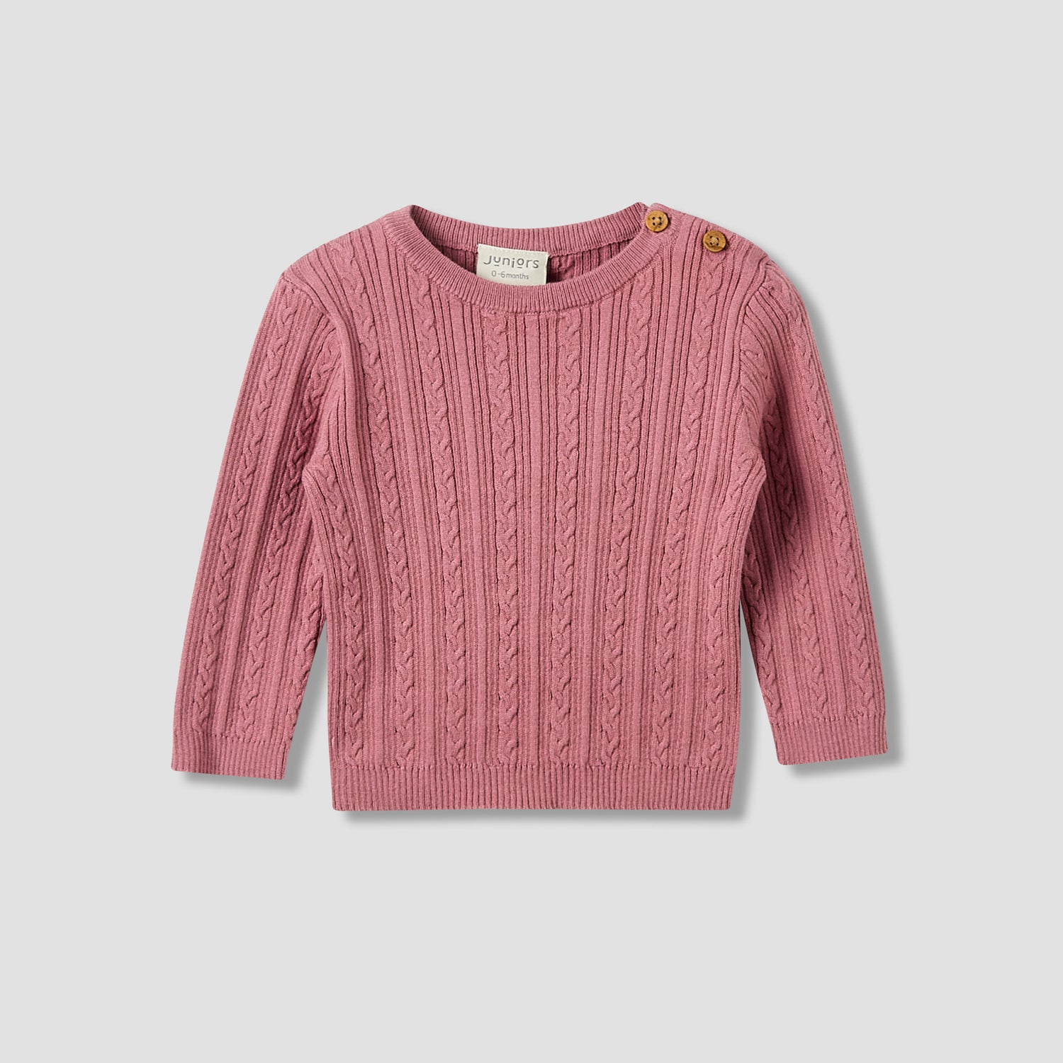 Juniors Pyjama Set with Knit Texture - Cotton - Long Sleeves