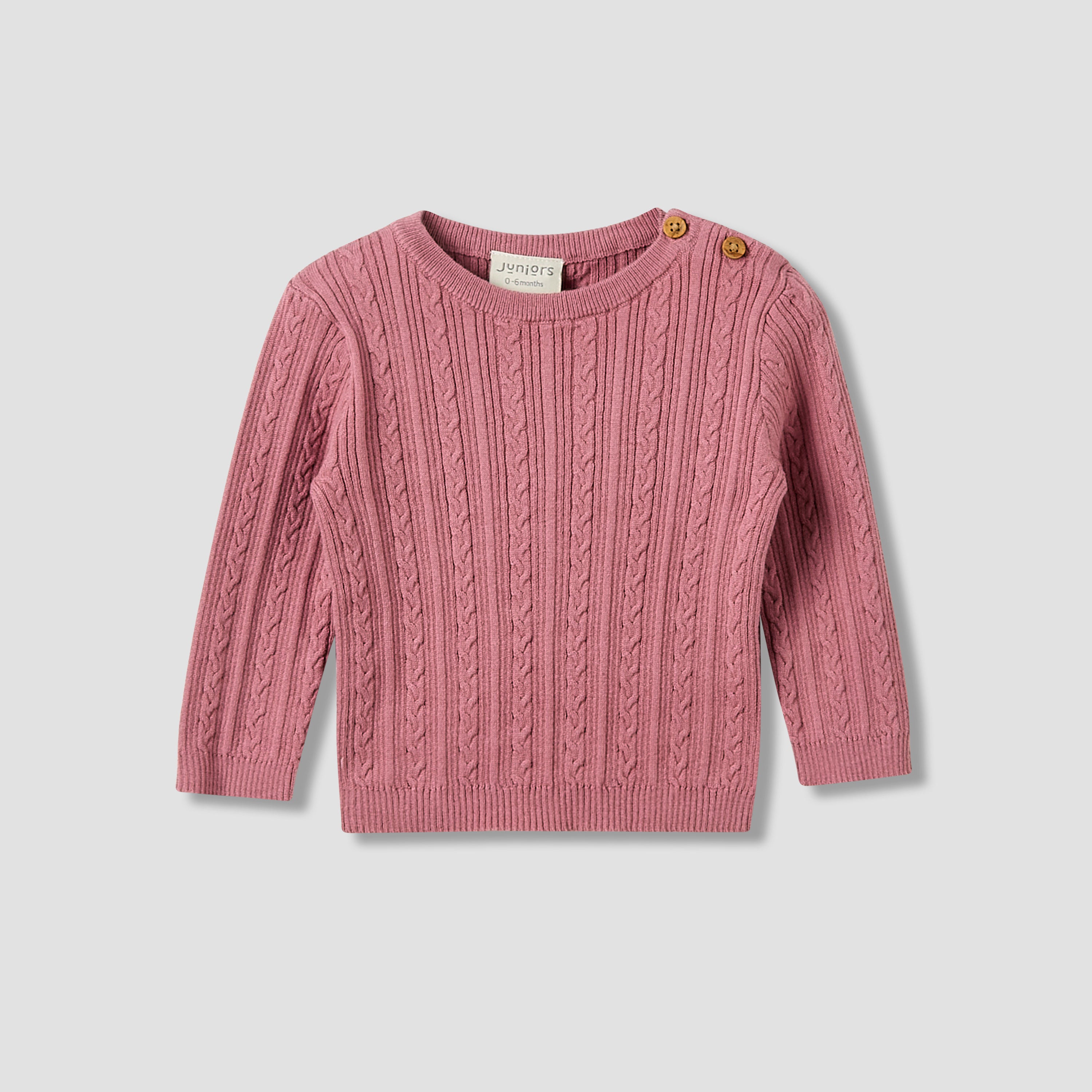 Juniors Pyjama Set with Knit Texture - Cotton - Long Sleeves