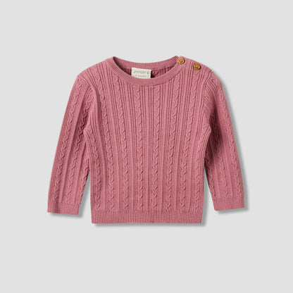 Juniors Pyjama Set with Knit Texture - Cotton - Long Sleeves