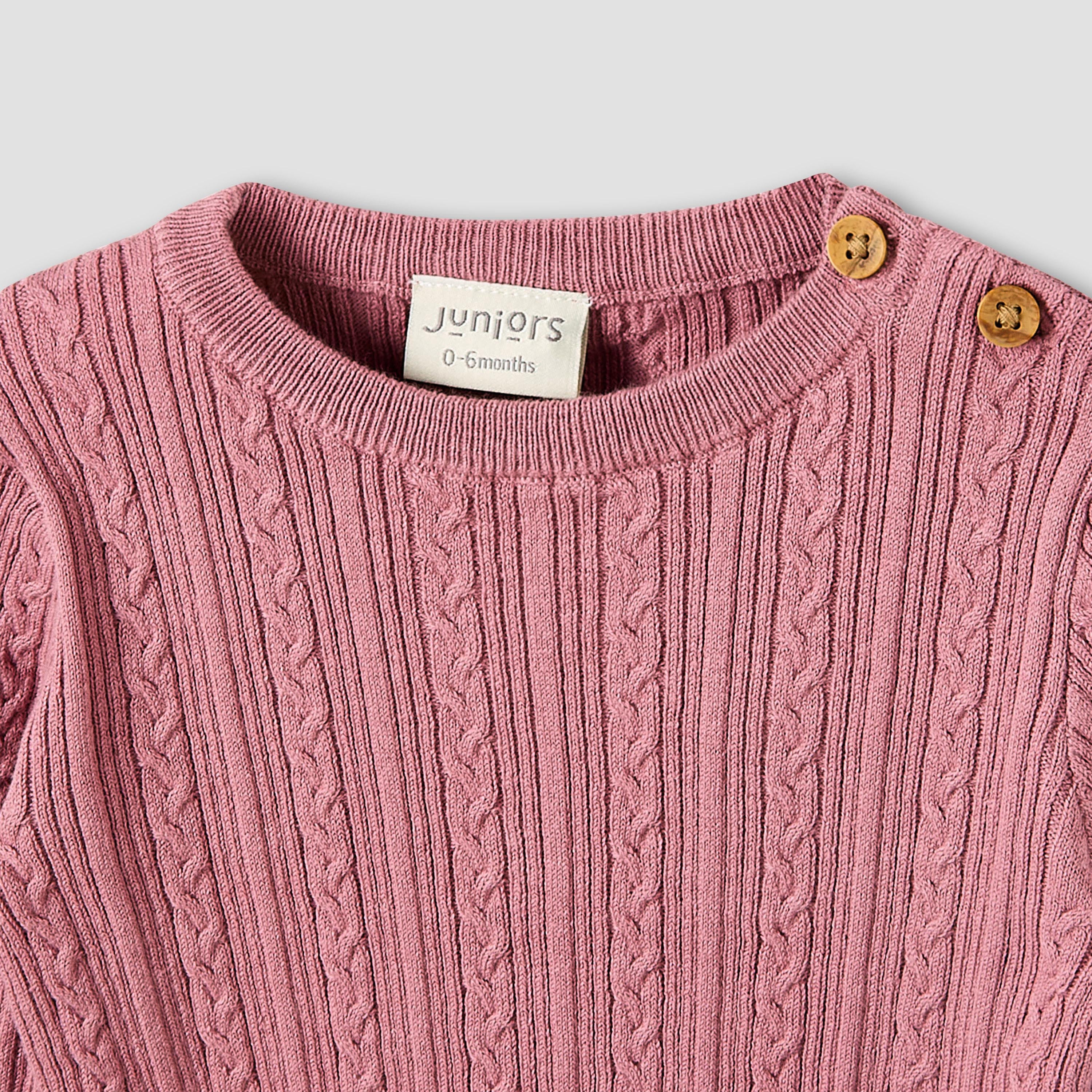 Juniors Pyjama Set with Knit Texture - Cotton - Long Sleeves